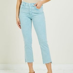 Mother The Insider Crop Step Fray